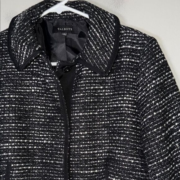 Talbots Black and White Structured Blazer - Picture 3 of 15
